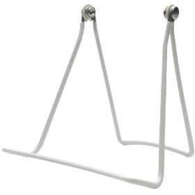 2-5" to 14" 6-35cm White & Black Wire Strut Display Stands 